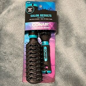 Conair Salon Results Dry Style Volumize Hairbrush 2 Pack New